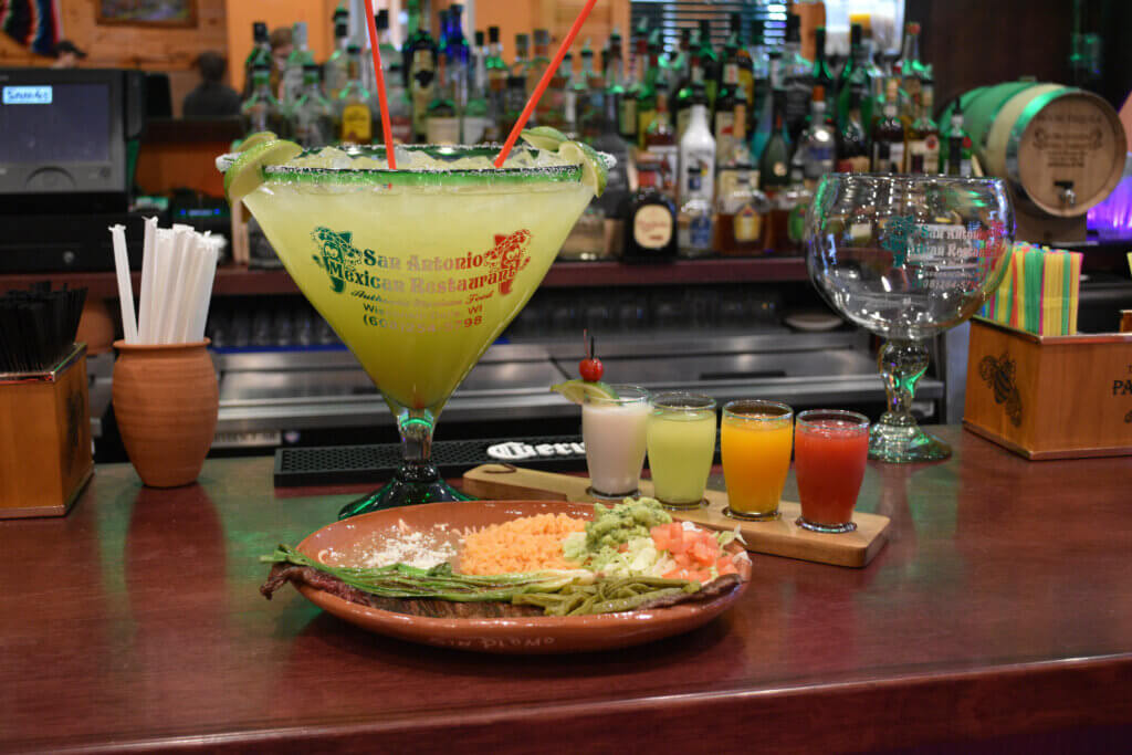 Largest margarita in the Midwest with a margarita flight and Tampiqueña